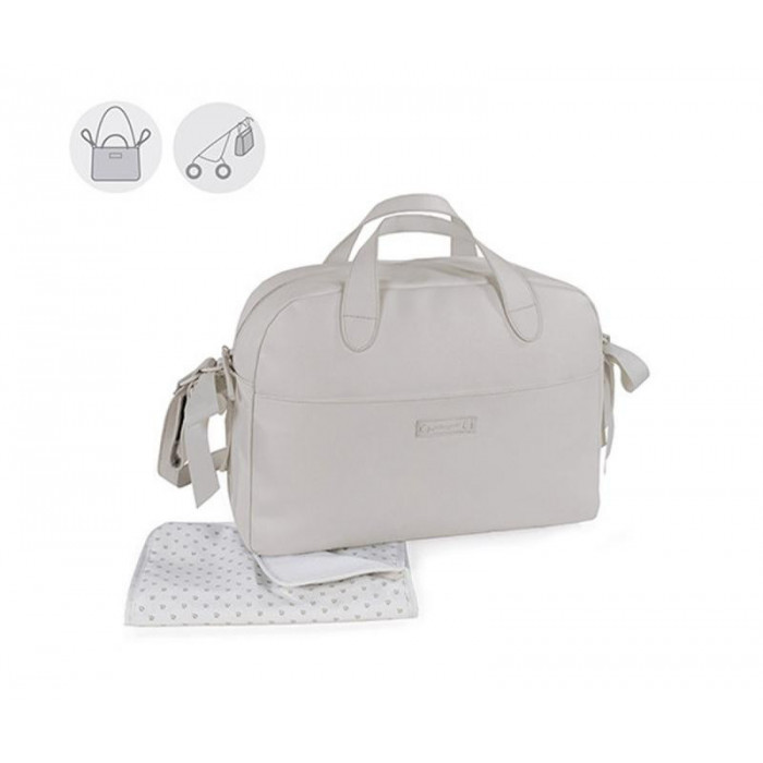 BOLSO SILLA PIEL ESSENTIALS GRIS...