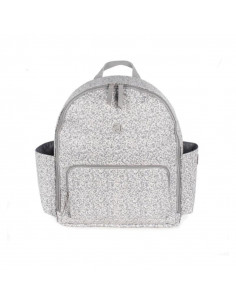 MOCHILA FLOWER MELLOW GRIS...