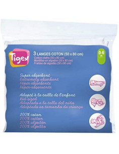PACK 3 GASAS ALGODON 50*80...