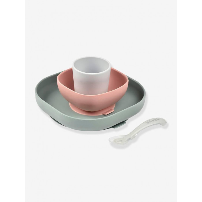 SET VAJILLA SILICONA EUCALYP BEABA