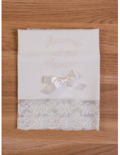 PAÑUELO MI BAUTIZO BEIG...