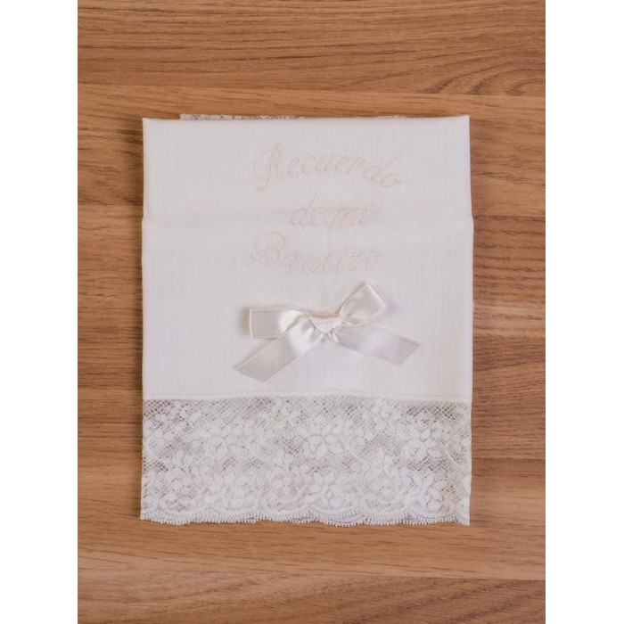 PAÑUELO MI BAUTIZO BEIG MIKAMAMA