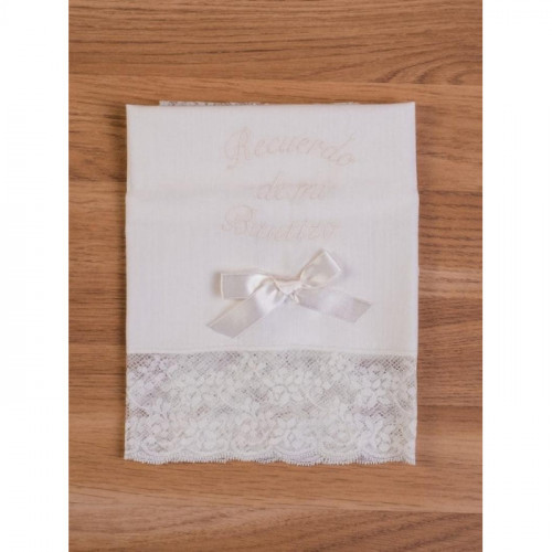 PAÑUELO MI BAUTIZO BEIG...