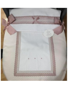 COLCHA COCHE 3553 ROSA...