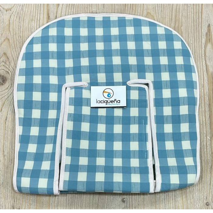 FUNDA SILLA RECTA 3718 CUADROS VERDE