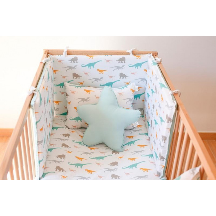 EDREDÓN + PROTECTOR DINOS VERDE...