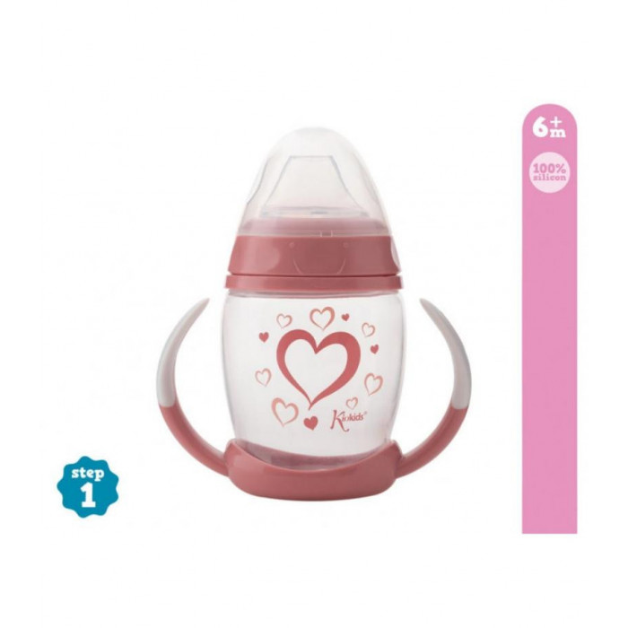 TAZA APRENDIZAJE 270 ML STEP1 ROSA