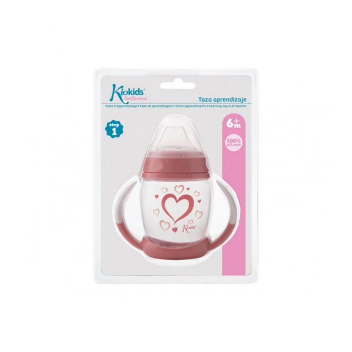 TAZA APRENDIZAJE 270 ML STEP1 ROSA