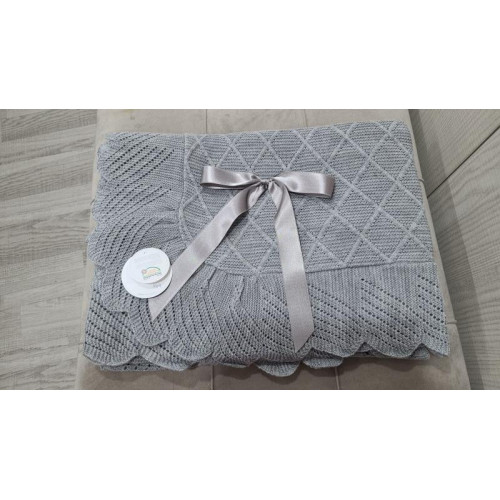 CHAL LANA ONDAS GRIS LISO