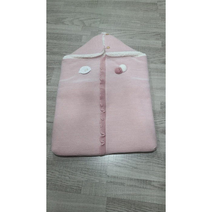 SACO NANA LANA GORRO ROSA EMP BLA POM...
