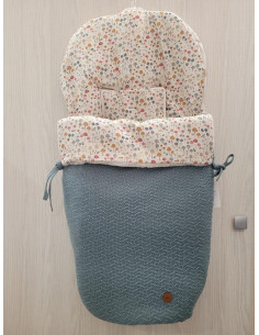 SACO SILLA SETAS TELA VERDE