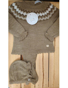 CONJ. 3P LANA CAMEL CUELLO...