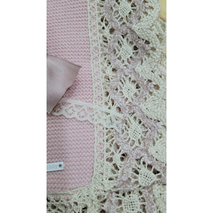 CHAL LANA ROSA EMP BOLILLO BEIG PANGASA