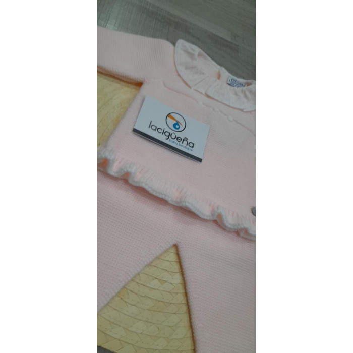 CONJ.2P LANA ROSA CUELLO VOLANTE...