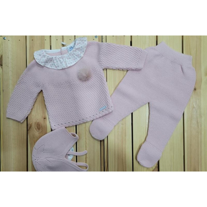 CONJ.3P LANA ROSA EMP CUELLO LEAVES