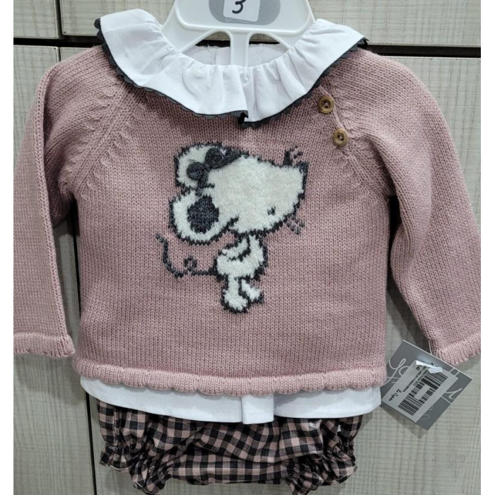 JERSEY LANA M/L+CAMISA+BRAGA RATONCITA