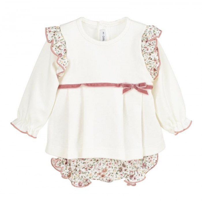 JERSEY M/L BLA+RANITA FLORES ROSA SIENA