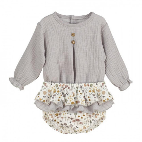 CAMISA M/L GRIS+BRAGA...