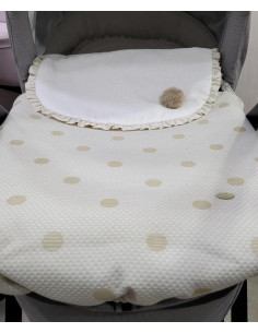 SACO COCHE DOTS BEIG