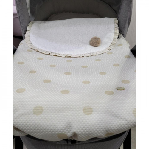 SACO COCHE DOTS BEIG