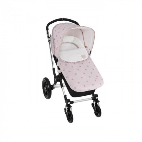 SACO COCHE DOTS ROSA