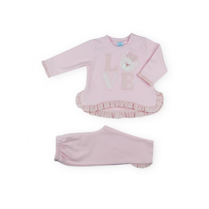 CHANDAL 2P ALGODON LOVE ROSA