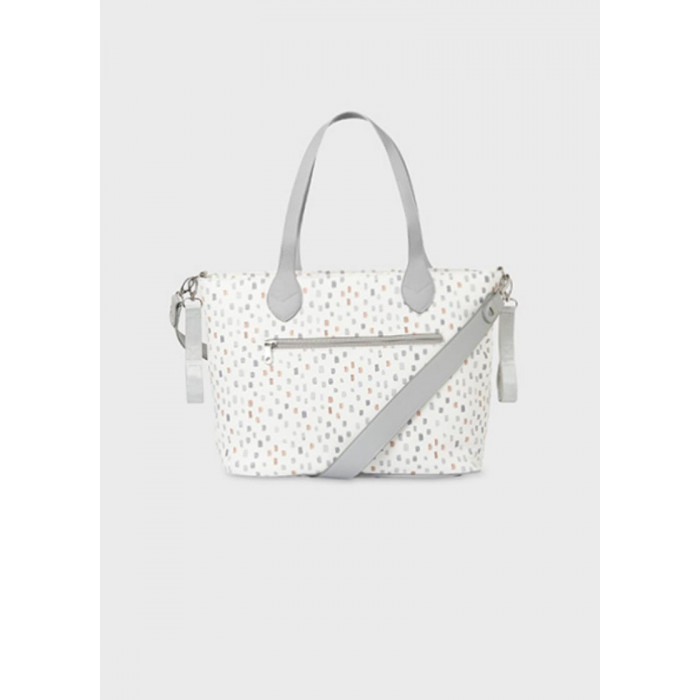 BOLSO SILLA PIEL ESTAMPADO GRIS MAYORAL