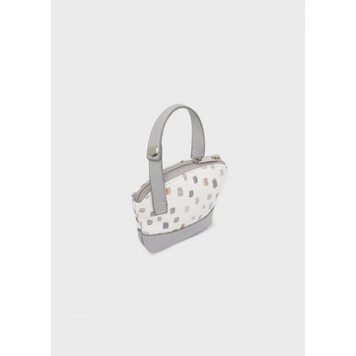 BOLSO SILLA PIEL ESTAMPADO GRIS MAYORAL
