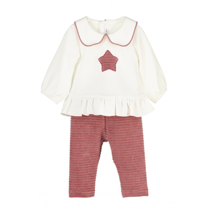 JERSEY M/L+PANTALON LARGO TARQUINIA ROSA