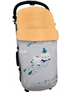 SACO SILLA TRINEO PELO MOSTAZA