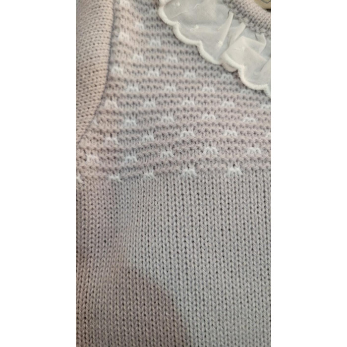 CONJ.3P LANA PECHERIN GRIS CUELLO...