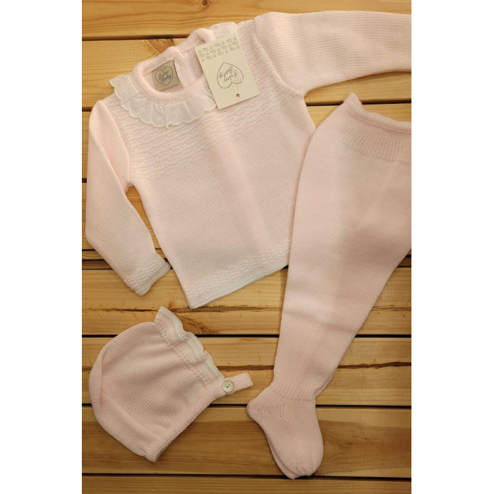 CONJ.3P LANA PECHERIN ROSA CUELLO...