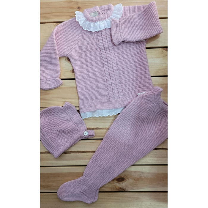 CONJUNTO 3 PIEZAS  LANA TACHON...