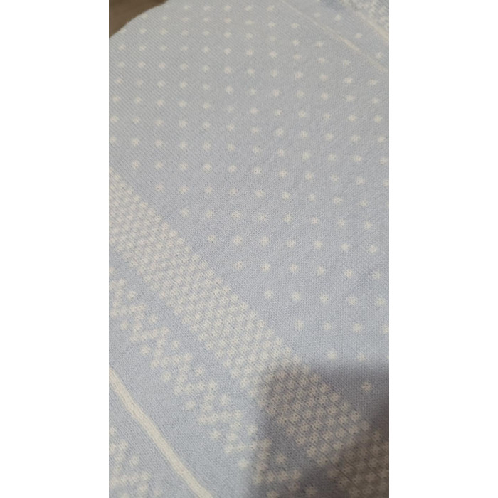 MANTA LANA REVERSIBLE OSITO CTE BLA