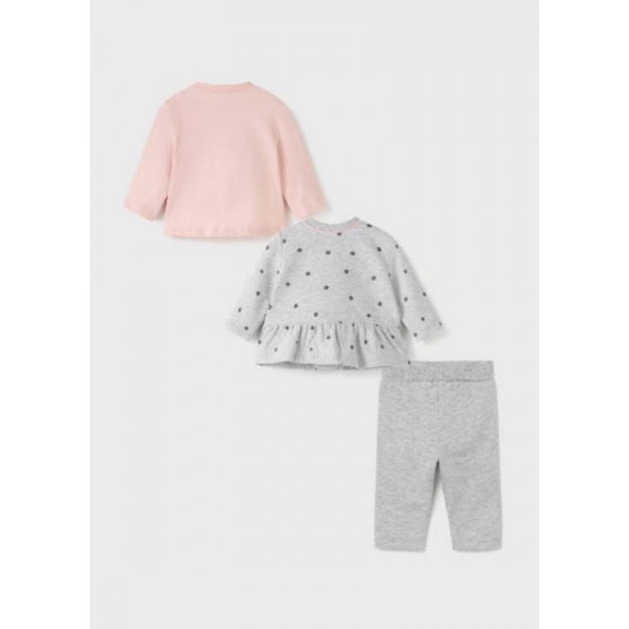 CHANDAL 3P GRIS FLOR NEGRO CON...