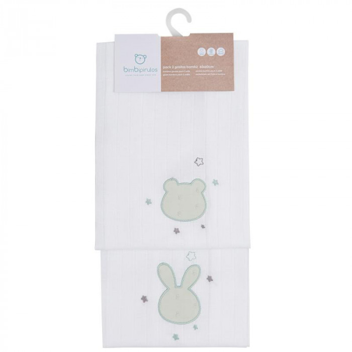 PACK 2 GASAS BLA OSO CONEJO VERDE