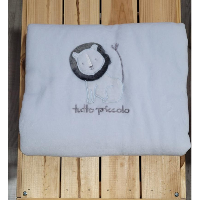 MANTA TUNDOSADO CELESTE LEON GRIS