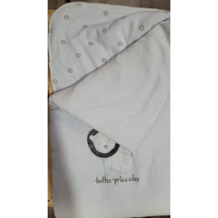 MANTA TUNDOSADO CELESTE LEON GRIS