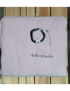 MANTA TUNDOSADO ROSA LEON GRIS