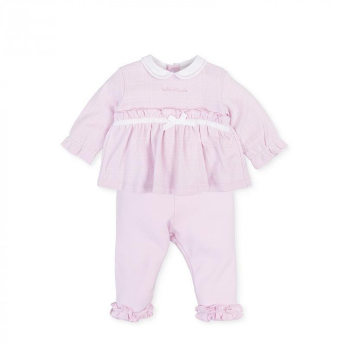 CHANDAL 2P INTERLOCK CUERPO VOLANTE ROSA