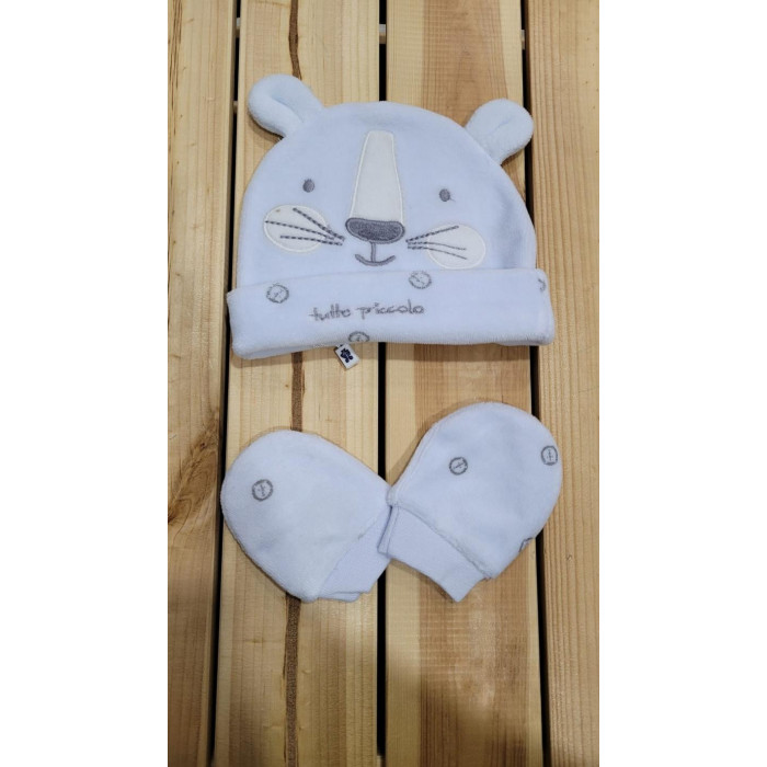 SET GORRITO Y MANOPLAS CTE LEON GRIS