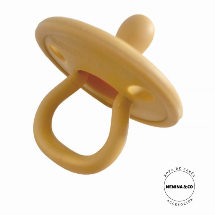 CHUPETE SILICONA 0/4 AÑOS MOSTAZA...