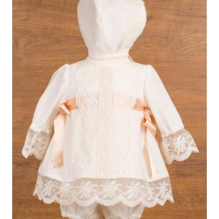 VESTIDO MEDIA MANGA+GORRO Y BRAGA...