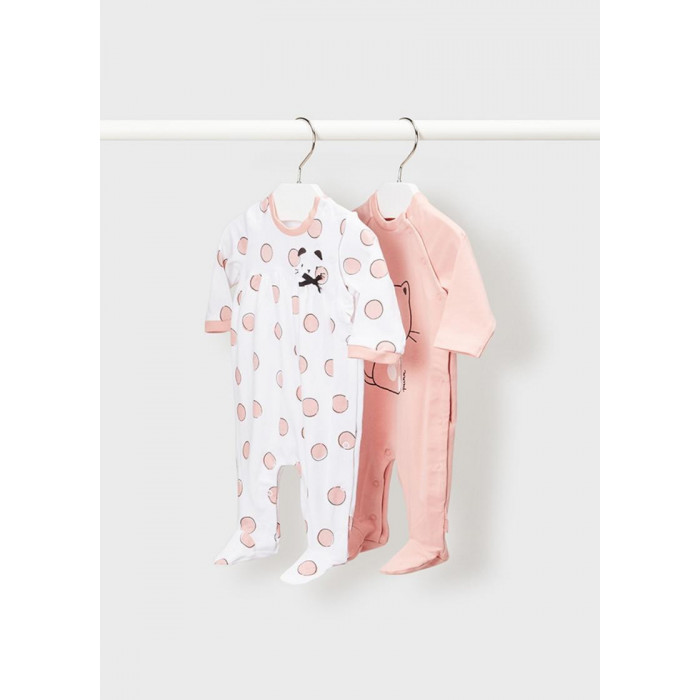 SET 2 PELELES ALGODON GATITO LUNAR COR