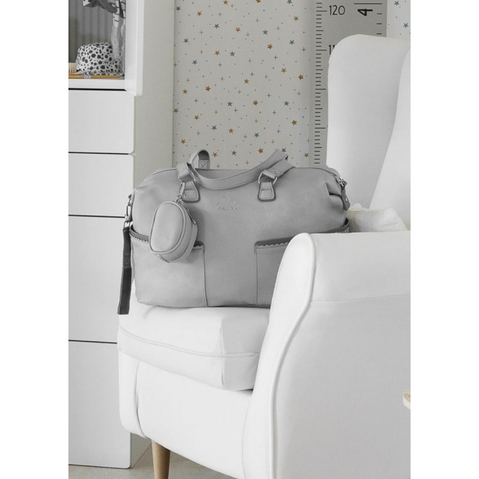 BOLSO SILLA PIEL BOLSILLOS GRIS MAYORAL