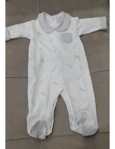PELELE ALGODON M/L PECES GRIS