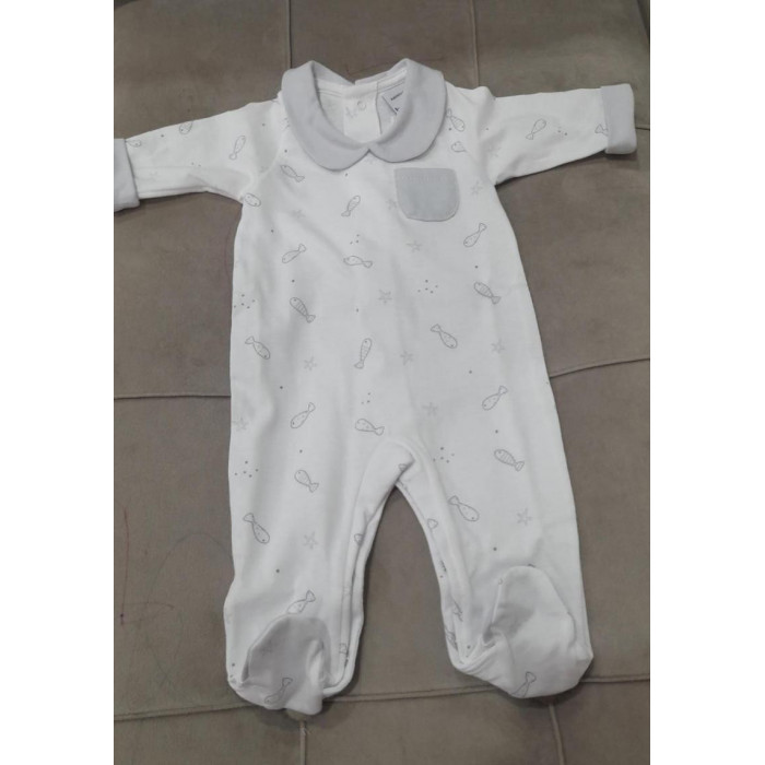 PELELE ALGODON M/L PECES GRIS