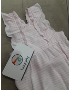 RANITA S/M RAYAS ROSA BLANCO