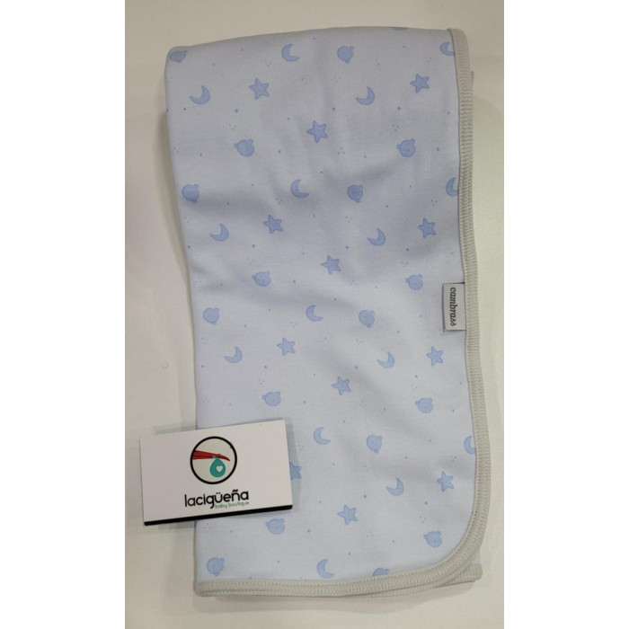 ARRULLO ALGODON TEDDY CELESTE GRIS