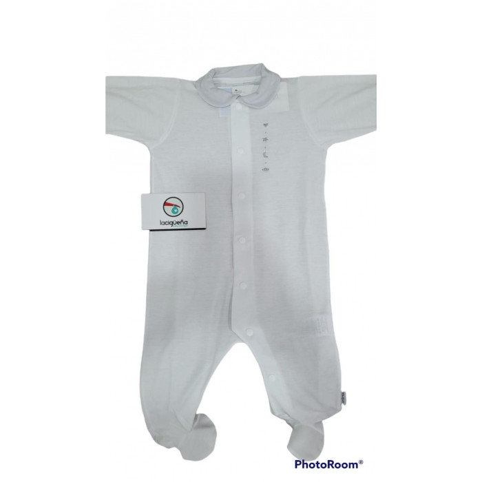 PELELE ALGODON ABIERTO M/L BLA STAR GRIS